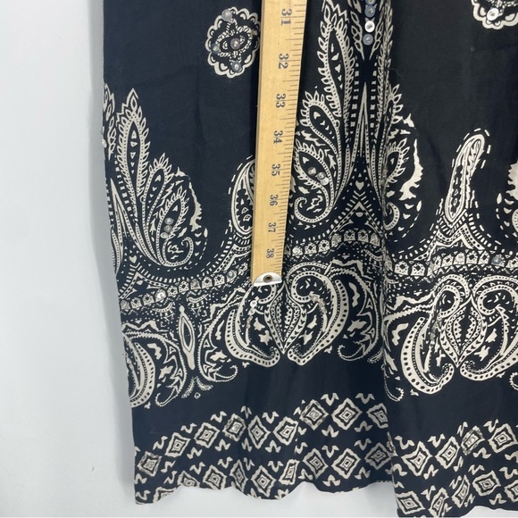 PHASES Black & White Floral Embellished short sleeve Dress SIZE XL - NEW - Picture 9 of 11
